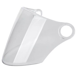 头盔镜片856高清透明强化防晒风镜805耐用夏盔防晒防风面罩