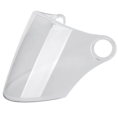 头盔镜片856高清透明强化防晒风镜805耐用夏盔防晒防风面罩