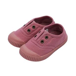 TOPSTAR儿童棉鞋一脚蹬加绒帆布鞋男童幼儿园室内鞋女童二棉鞋