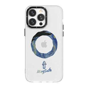 适用于苹果16pro小众磁吸手机壳magsafe充电动画15plus艺术13梵高11max全包防摔14高级感12简约保护套17air
