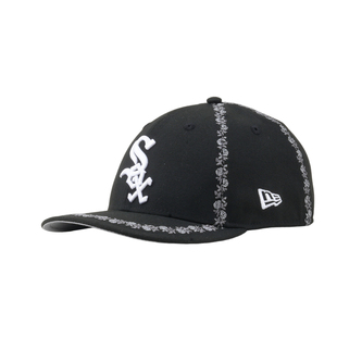 韩国代购NEWERA纽亦华玫瑰刺绣LP5950微弯檐全封闭棒球帽SOX白袜