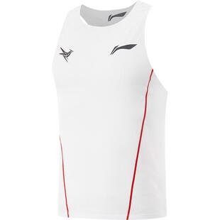 李宁龙雀竞速比赛跑步背心专业马拉松比赛服男透气上衣针织运动服