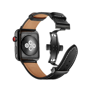适用apple watch9手表带iwatch8/7/6代真皮皮质S7苹果手表S10表带运动se金属3智能腕带s11男女5替换S6新款S5