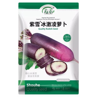 冰激凌水果萝卜种籽大全紫皮萝卜种籽凤梨红心水果萝卜籽种菜孑子