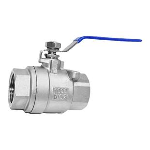 304/316不锈钢两片式球阀轻空型2二片式螺纹球阀4分3分经济实用款