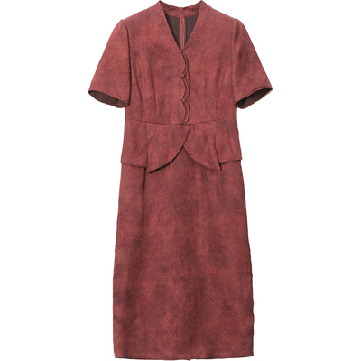 非遗香云纱连衣裙女婚宴喜婆婆