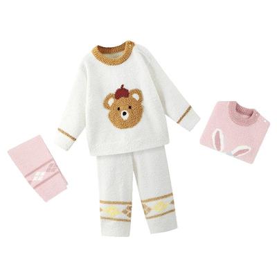 尼多熊半边绒家居服套装