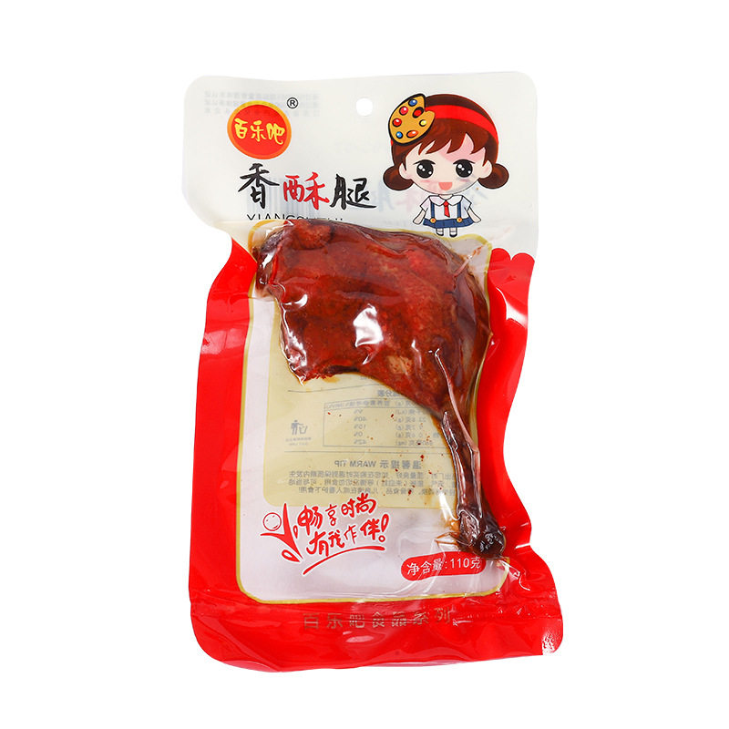乡巴佬香辣麻辣鸭腿真空小包装五香小腿卤味即食酱鲜鸡腿整箱零食