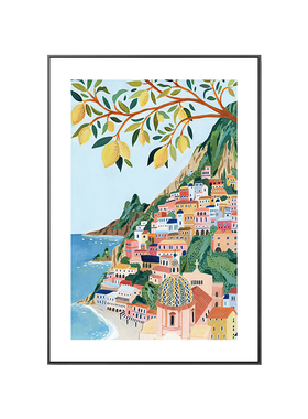 小众客厅背景墙风景装饰画