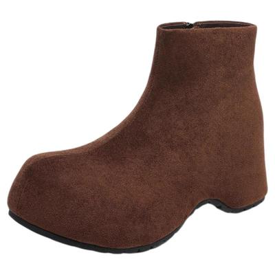 星期六英伦风高跟勃肯短靴女靴