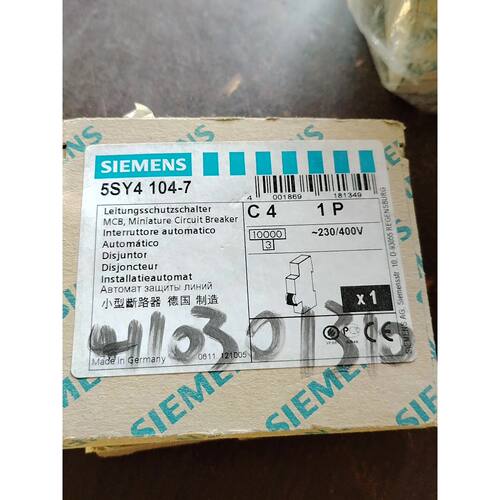 在线议价西门子  微型断路器  5SY4 104-7   C4