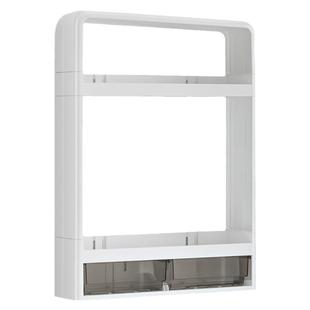 厨房拐角置物架壁挂柜转角墙壁上加高储物柜免打孔多功能调味料架