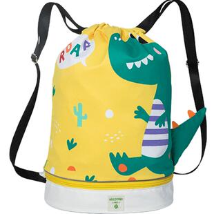 KK树儿童游泳包干湿分离男童女童防水包沙滩游泳装备双肩背包收纳