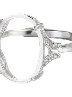 白金戒指diy日925银纯18K