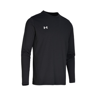 安德玛长袖男士春季跑步运动训练健身套头衫防晒速干圆领T恤上衣