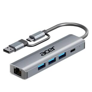 宏碁拓展坞typec扩展hdmi投屏转换usb3.0分线器hub集线器雷电网线多功能接口转接头笔记本电脑iPad千兆网口