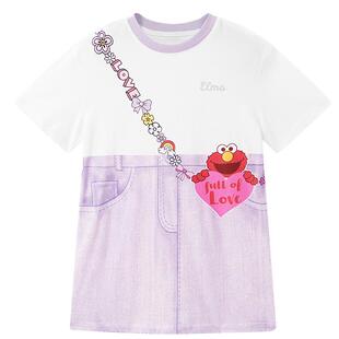 MINIPEACE×芝麻街联名太平鸟童装女童连衣裙夏季纯棉裙子抗菌