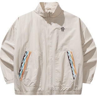 安踏凯里欧文系列美式运动外套男女休闲丝光绒复古夹克172611603