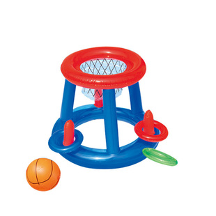 儿童成人篮球框充气足球门水球门排球网跷跷板团建聚会水上玩具