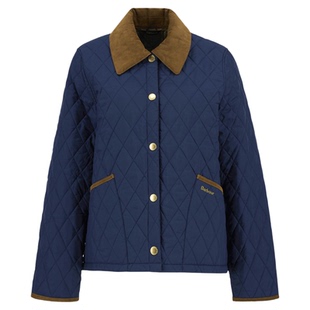 英国Barbour Icons Cropped Liddesdale女士绗缝棉服外套夹克棉衣