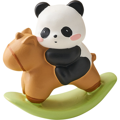 熊猫上班情绪稳定神器卡皮巴拉工位解压摆件办公室桌面装饰品礼物