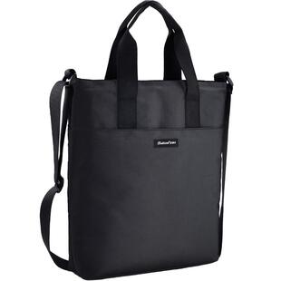 百利文BK8636单肩竖式手提包立式大容量公文包办公会议商务培训包通勤单肩包斜挎包男帆布包可定制印刷