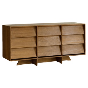 叕木|旧木改造\侘寂风民宿酒店餐边柜储物九斗柜卧室装饰实木边柜