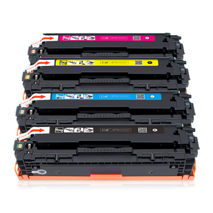 适用惠普HP1215硒鼓CP1215n CP1515n CP1518ni CP1525nw碳粉盒CM1312nfp CM1415fnw墨粉盒HP125a CB540A墨盒