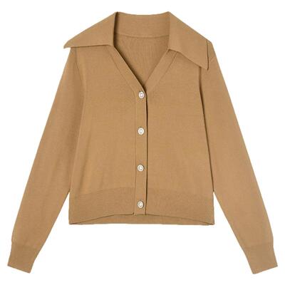 简约开衫质感针织衫女