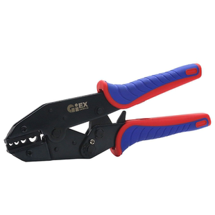 裸端子压线钳C45插针插片SC窥口鼻OT/UT冷压接线端子钳棘轮压接钳