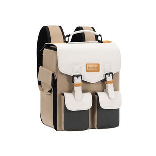 Cwatcun香港卡登双肩摄影包男复古单反相机包女微单防撞户外适用富士xt5索尼zve10佳能R50尼康z30镜头收纳包