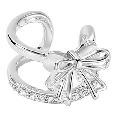 DODOGOGO蝴蝶结耳骨夹2025新款温柔耳夹设计感轻奢时尚无耳洞耳环