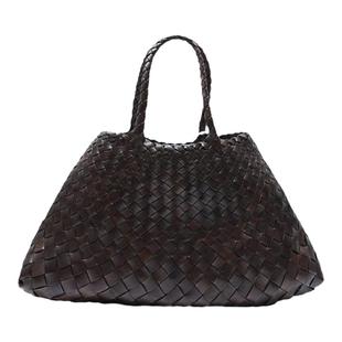 韩国直邮Dragon Diffusion法式篮子牛皮编织包复古手提包小号8893