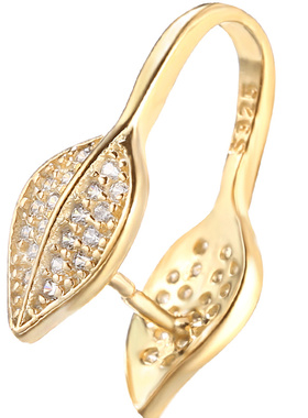 s925银吊坠扣银夹扣叶子平安diy