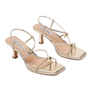 Steve Madden思美登JACKPOTS 2026春夏新款金珠系列小猫跟凉鞋女