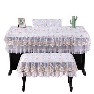 蕾丝电钢琴罩88键防尘罩电子琴罩61键琴盖布双排键琴罩可定制凳套