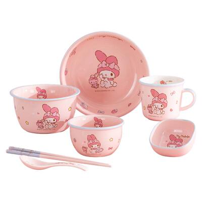 麦茶查居三丽鸥陶瓷儿童餐具