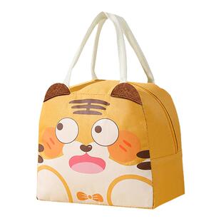 可爱饭盒袋子便当兜手提包小学生儿童带饭餐盒保温袋铝箔加厚防水