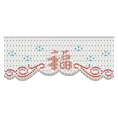 水晶珠帘成品玄关客厅阳台隔断帘室内新款过道门帘吊饰半截福字