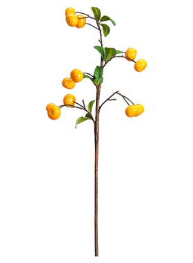 客厅仿真金桔果实干花乔迁摆件