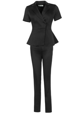 西装套装气质女神范酒店前工作服