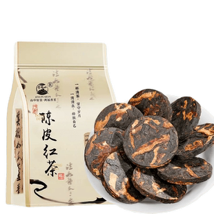 景福山 陈皮红茶正宗高山荒野小种新会老陈皮暖胃暖身茶100g