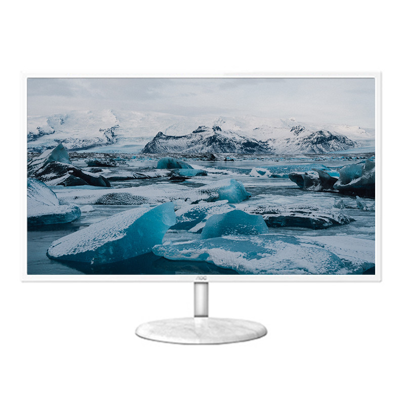 aoc32英寸ips75hz白色液晶显示器