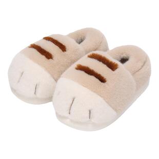 名创优品拖鞋棉拖鞋冬2026新款女士毛绒鞋居家包跟猫爪毛拖鞋男款