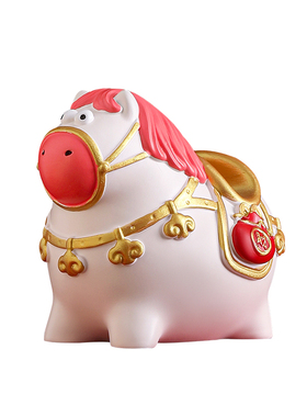 2026新款马年吉祥物马上有钱摆件