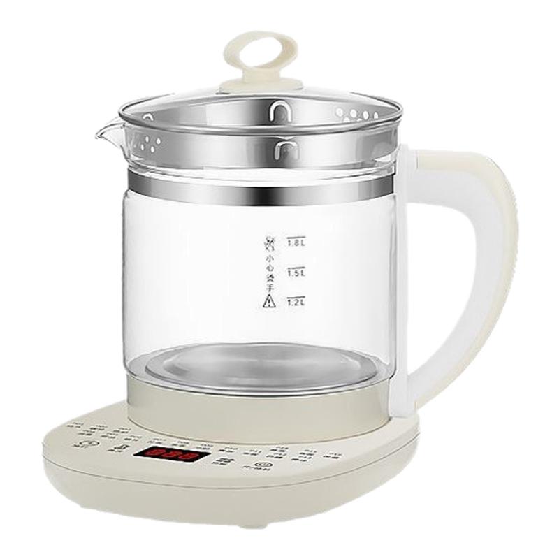 全自动烧水壶多功能养生壶1.8L办公室煮茶壶家用花茶煎药加厚玻璃