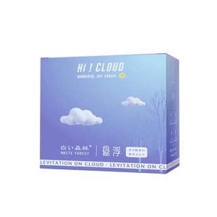 白色森林悬浮卫生巾防侧漏轻薄透气日夜用姨妈护垫官方旗舰店正品