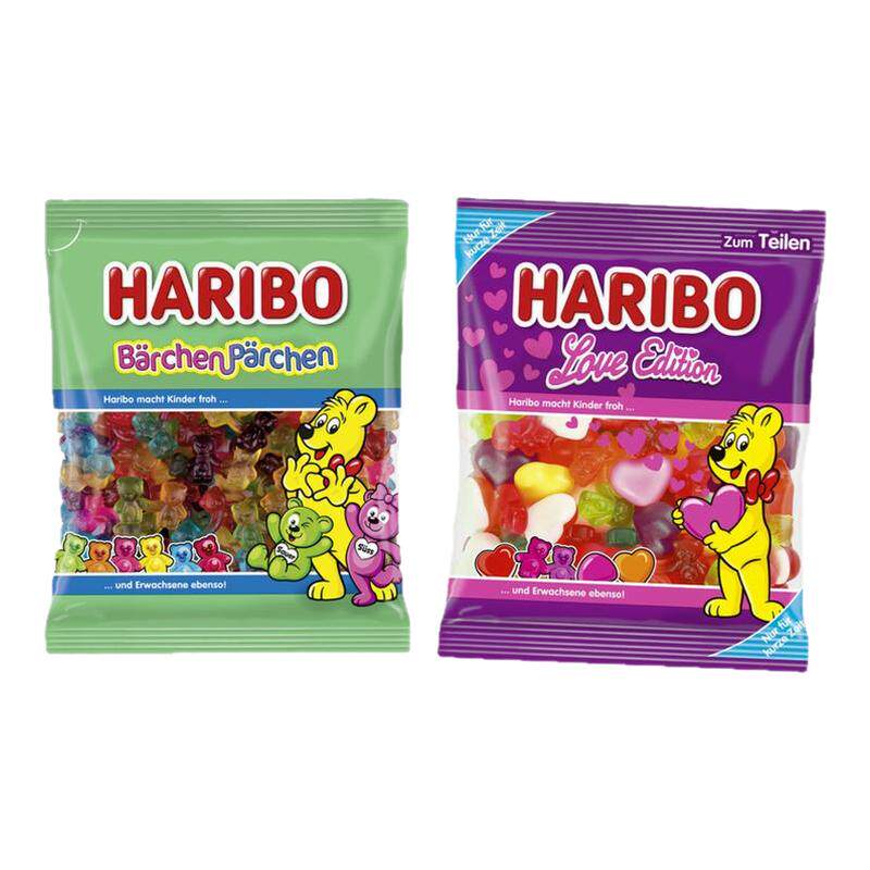 现货！德国进口Haribo哈瑞宝混合软糖什锦手牵手多款造型水果糖