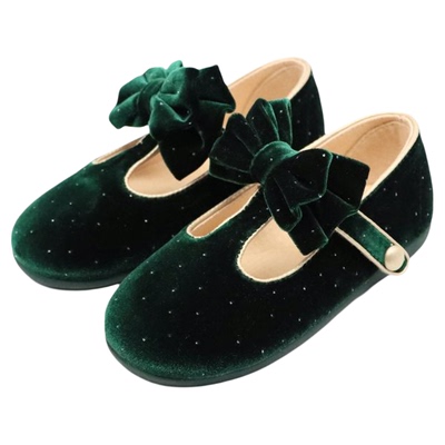 Littlewinkaa猫咪刺绣公主鞋