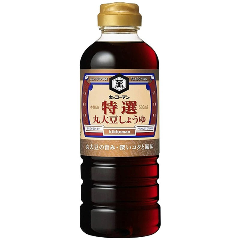 日本原装万字丸大豆特选酿造酱油浓口酱油烹调刺身家用进口调味品